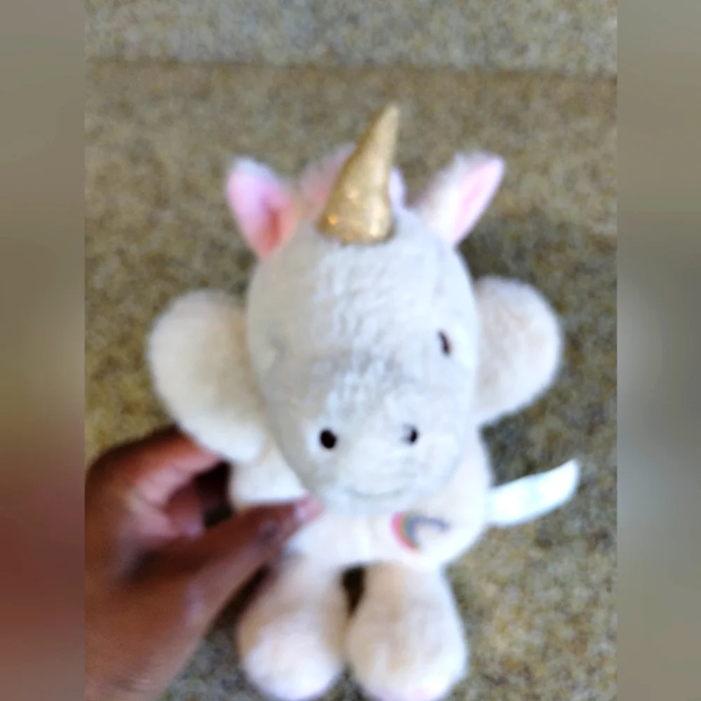÷Spark Lovey Security Plush Hand Rattle Unicorn Rainbow Infant Fairy Core Lovey - Picture 3 of 14